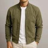 Riviera — Suede Bomber Jacket