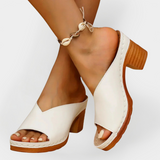 Orthopedic Sandals with Thick Heel