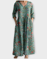 Vintage Floral Maxi Dress
