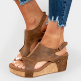 Suede Platform Sandals