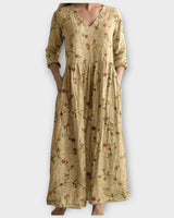 Vintage Floral Maxi Dress