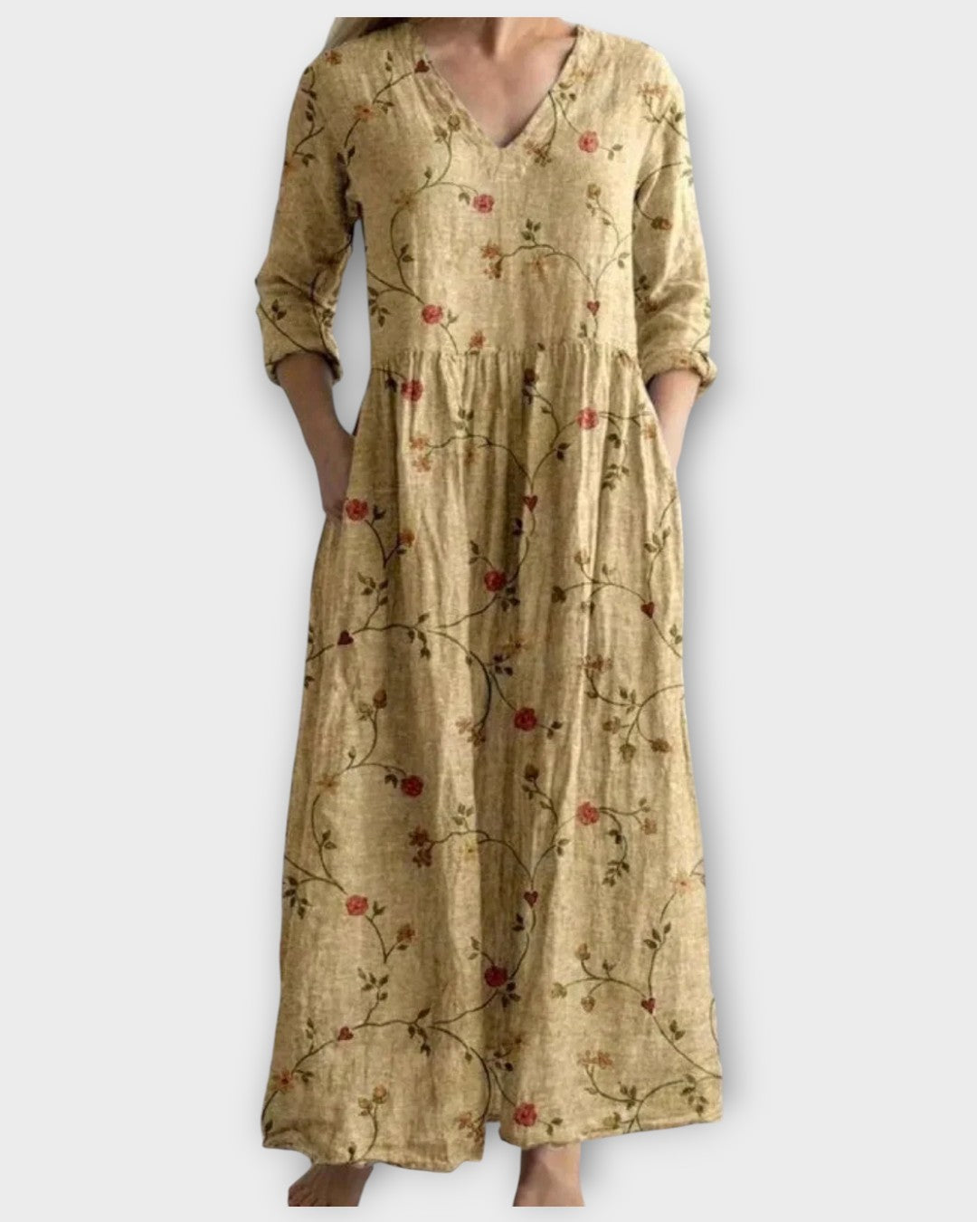 Vintage Floral Maxi Dress