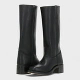 Classic Leather Knee-High Boots