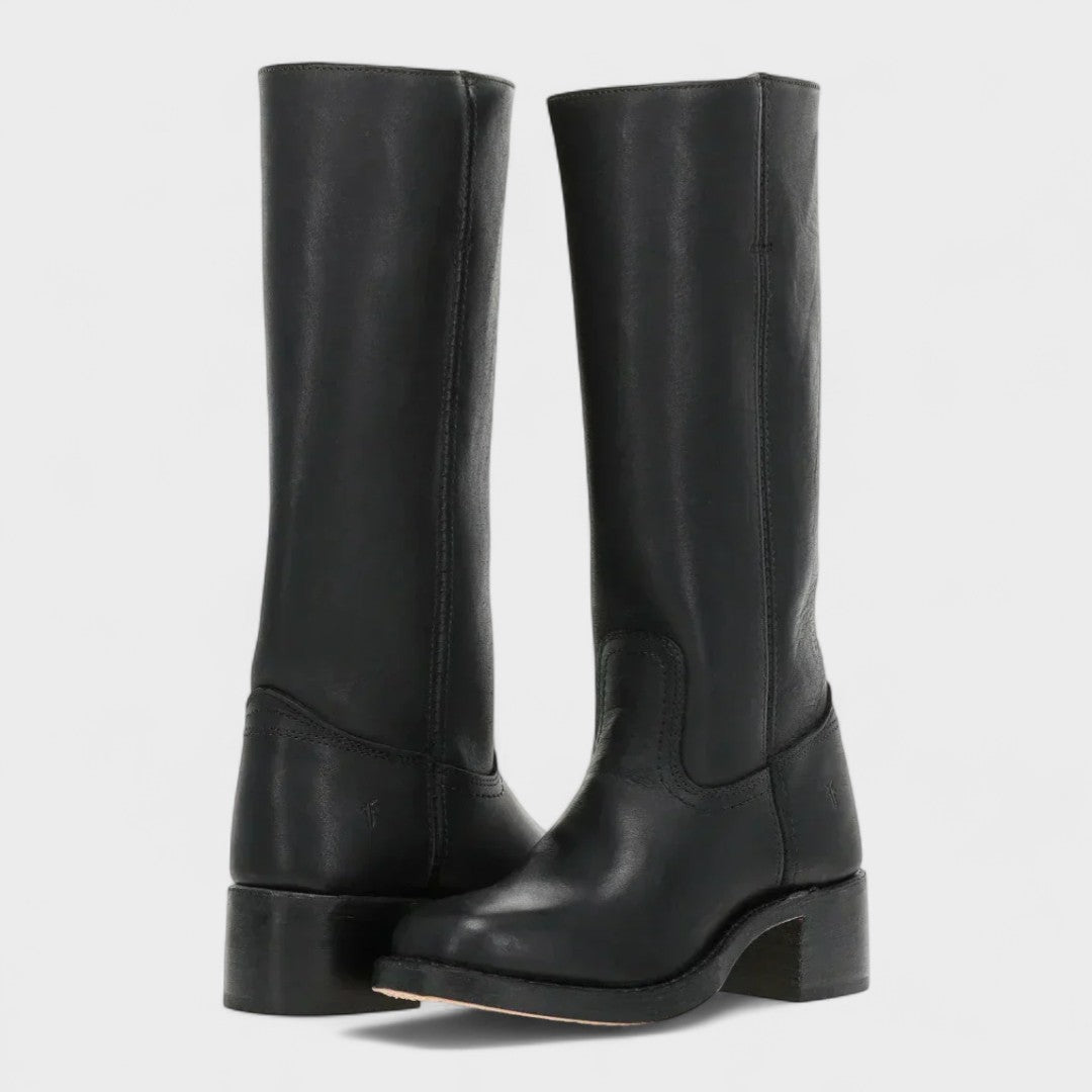 Classic Leather Knee-High Boots