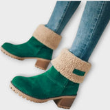 Winter Warm Ankle Boots with Faux Fur