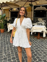 YAYA | Puff Mini Dress