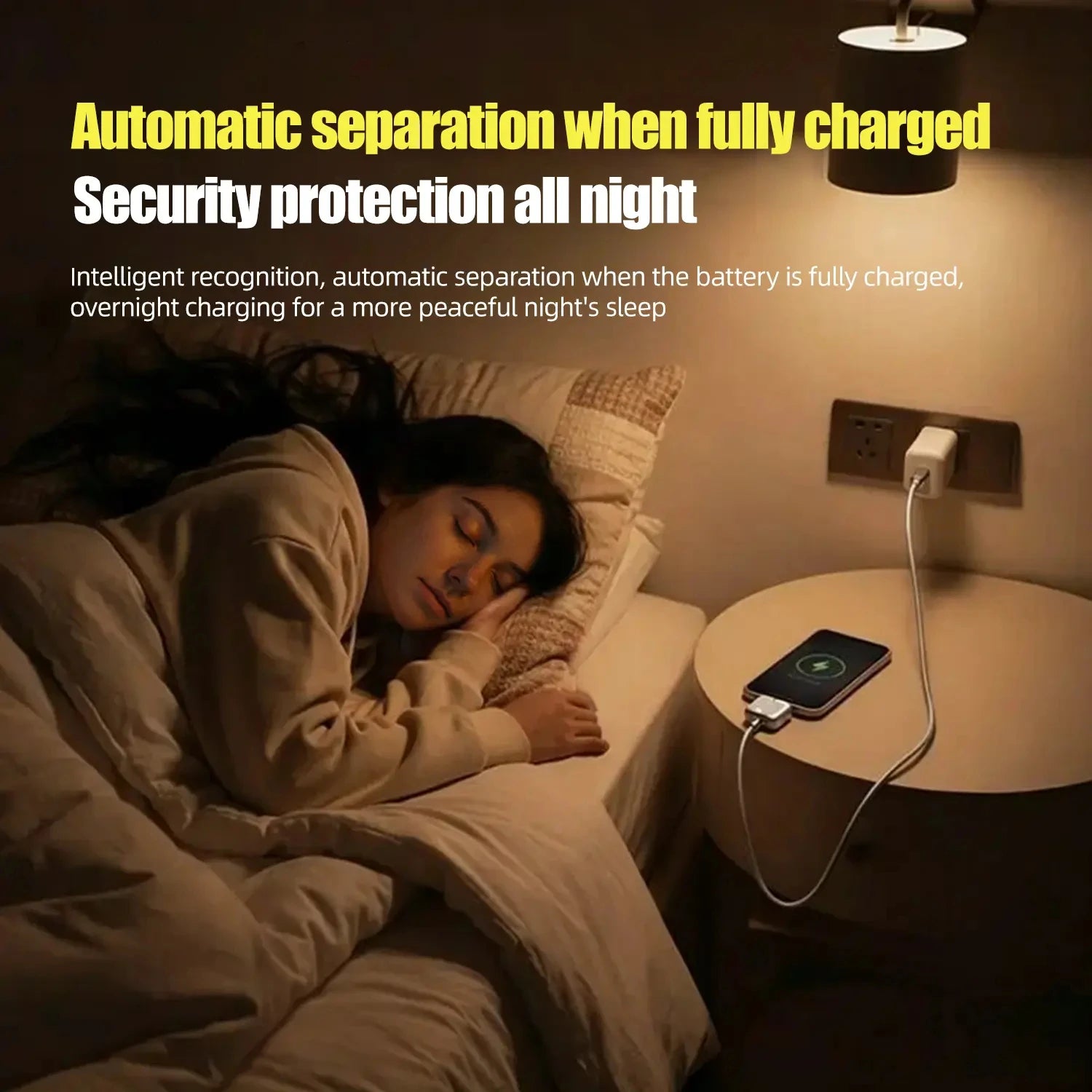Auto-Stop Charging Set – Overnight Safe Charging Adapter
