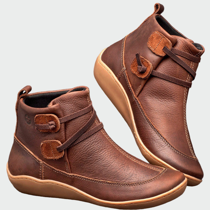 Premium Orthopedic Leather Ankle Boots