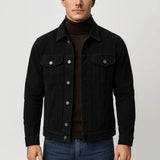 Ribbed Denim Jacket