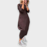 Casual Long Sleeve Maxi Dress