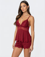 Midnight Kiss Lace Set