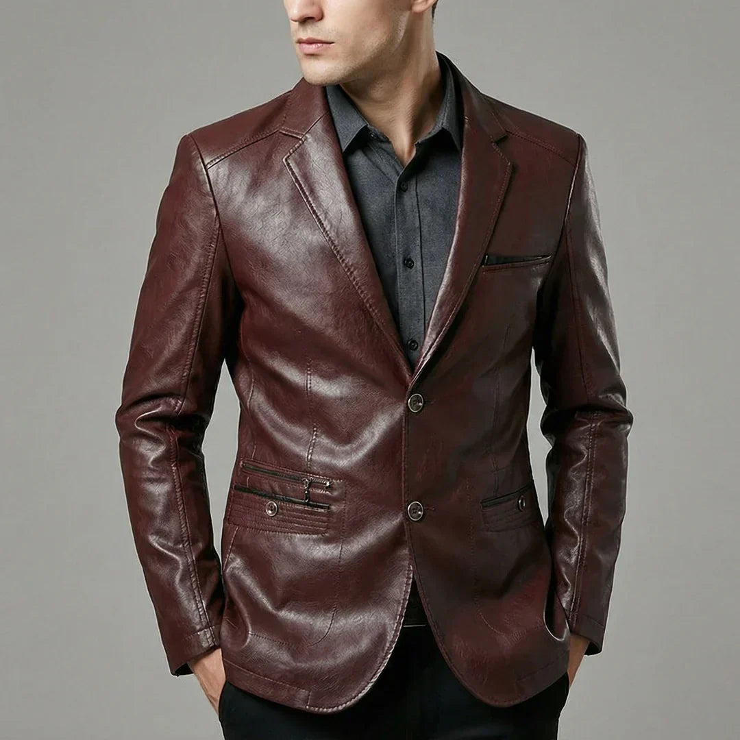 Riccardo — Leather Blazer