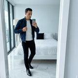 Riviera — Suede Bomber Jacket