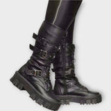 Rogue Edge Buckle Combat Boots